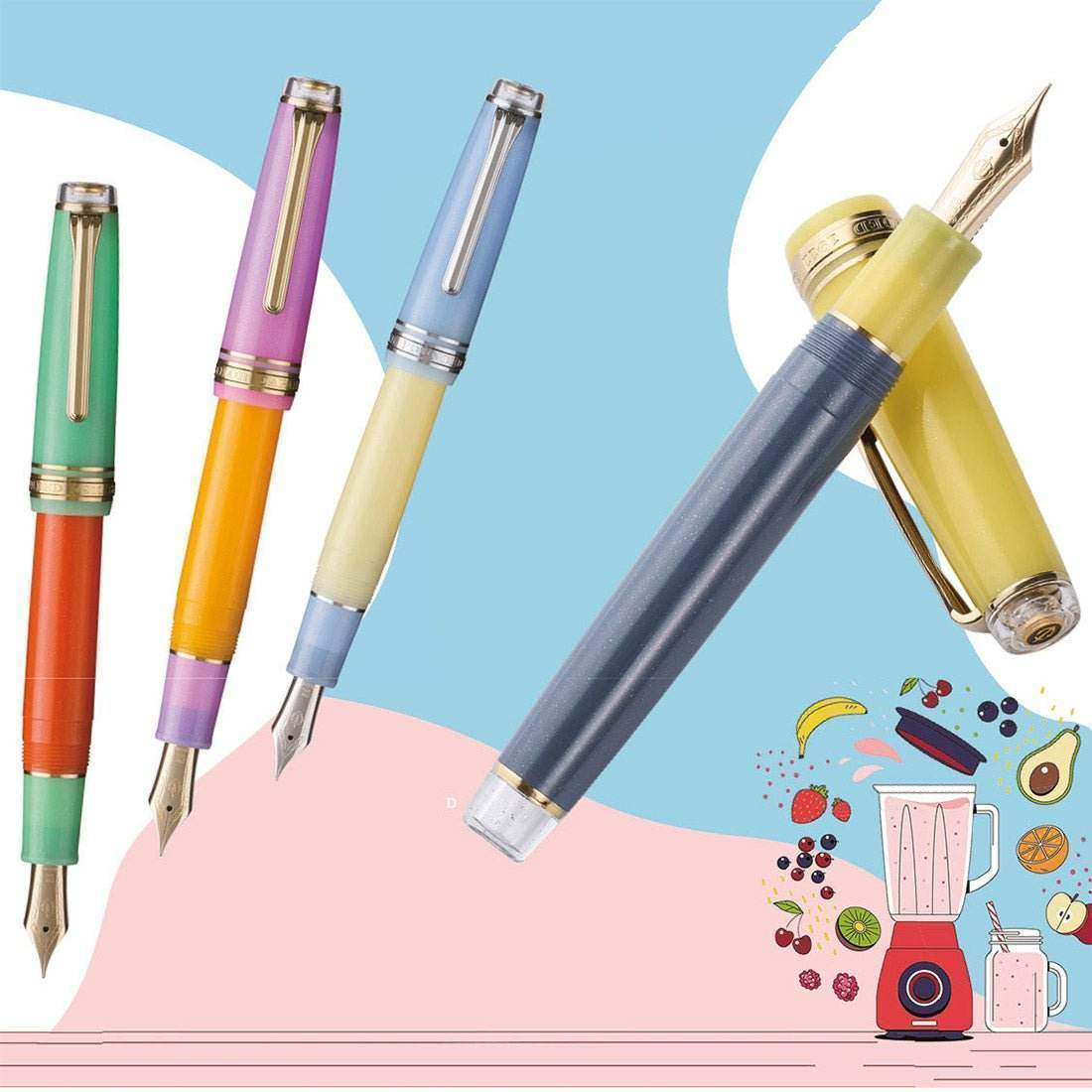 Sailor Fountain Pen Pro Gear Smoothie II Acai Berry - Fine - 24Papershop