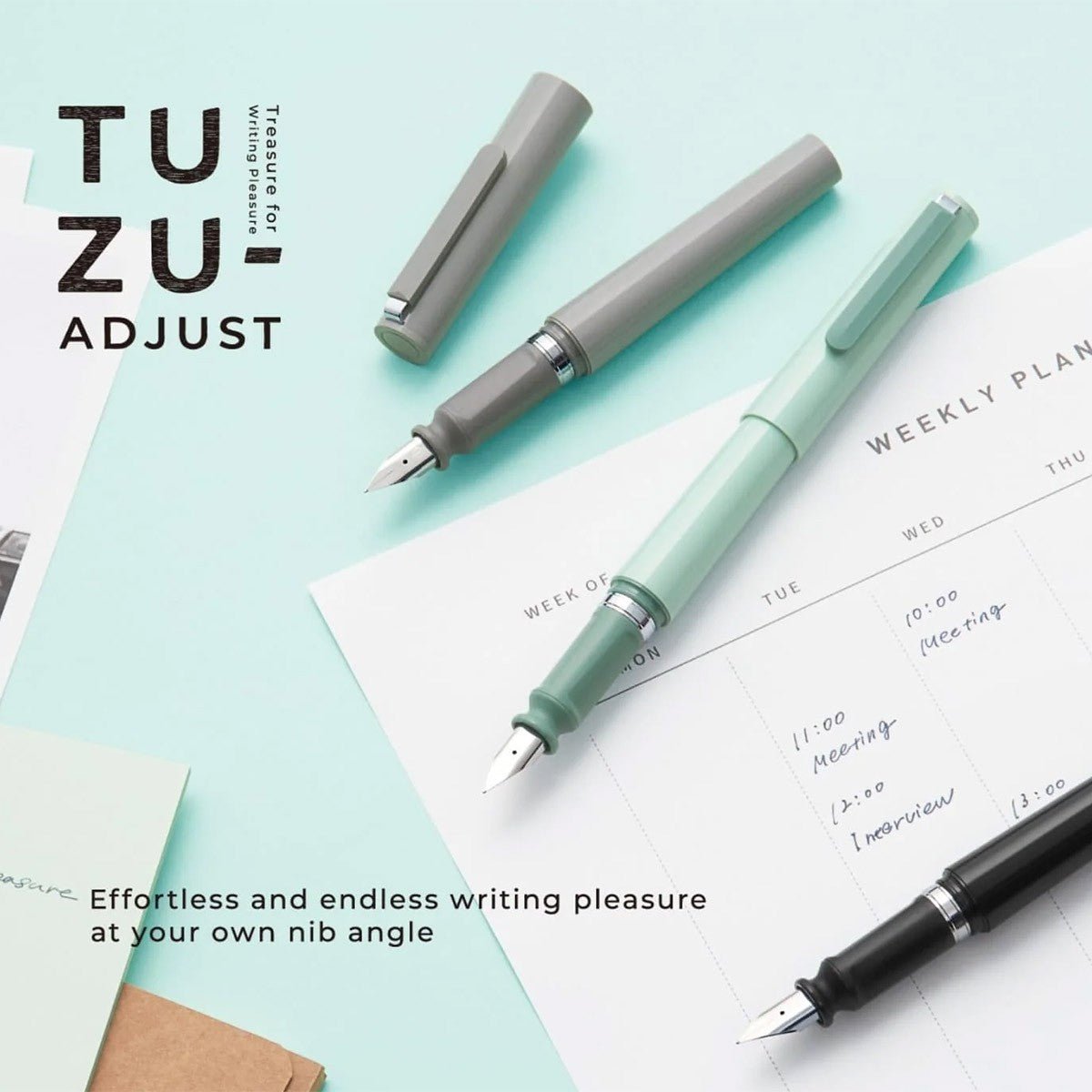 Sailor Fountain Pen TUZU - Black - Bold - 24Papershop