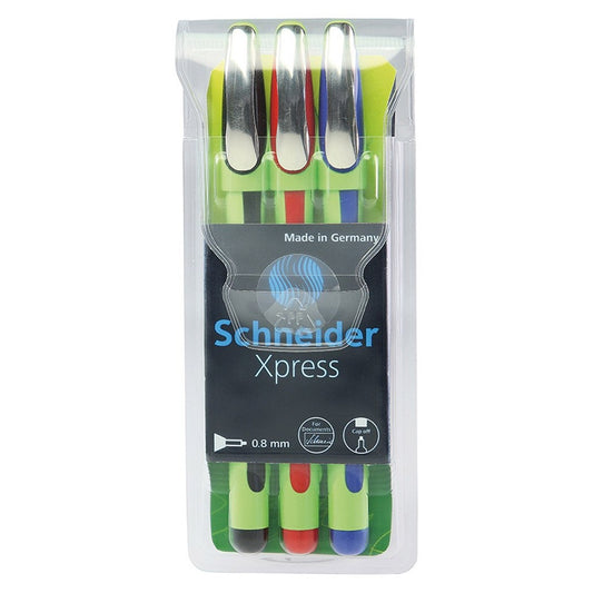 Schneider Xpress Fineliner Set – 3 Kleuren