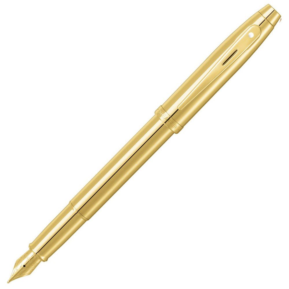 Sheaffer Fountain Pen 100 GT - PVD Gold Medium - 24Papershop