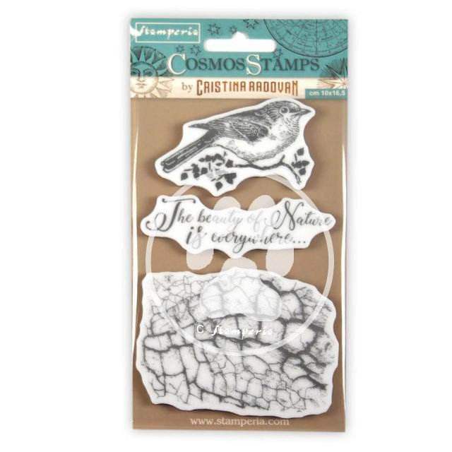 Stamperia HD Natural Rubber Stamp - Forest Fish - 24Papershop