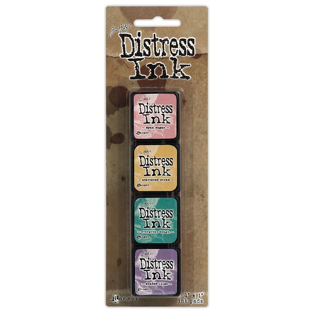 Tim Holtz Distress Mini Ink Pads Kit 4 - 24Papershop