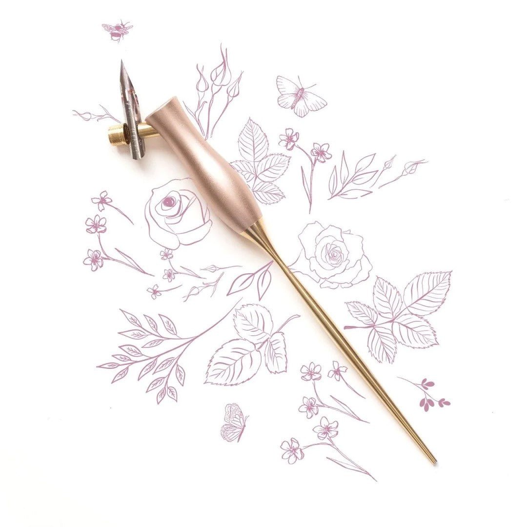 Tom's Studio Bloom Oblique Calligraphy Pen - Peony - 24Papershop