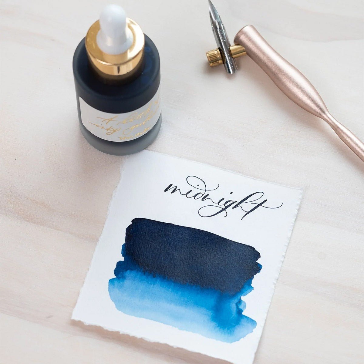 Tom's Studio Calligraphy Inkt 30ml - Midnight - 24Papershop