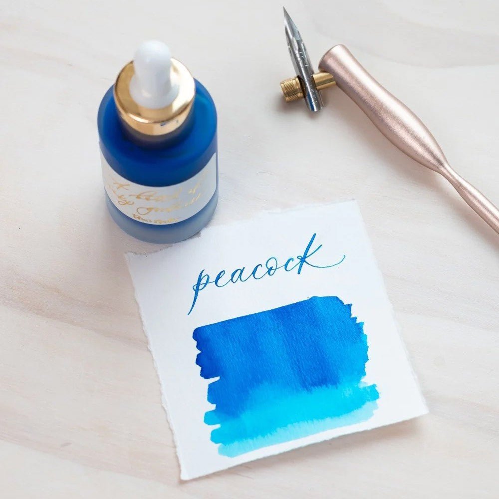 Tom's Studio Calligraphy Inkt 30ml - Peacock - 24Papershop