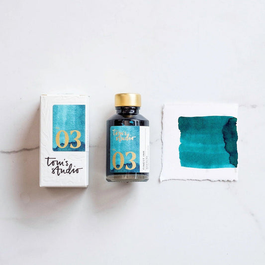 Tom's Studio Fountain Pen Inkt 50ml - 03 - Neptune - 24Papershop