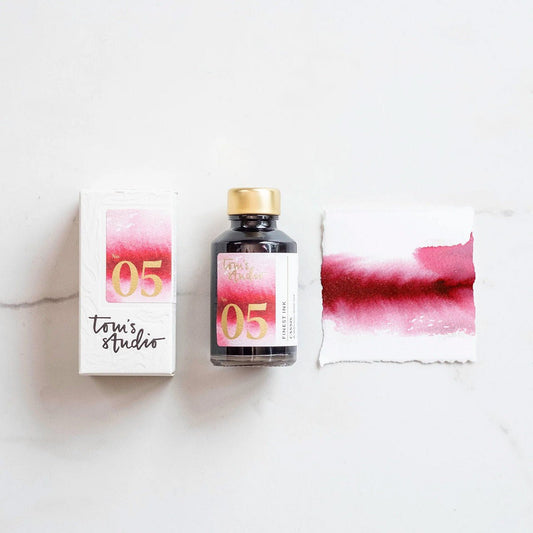 Tom's Studio Fountain Pen Inkt 50ml - 05 - Cassis - 24Papershop