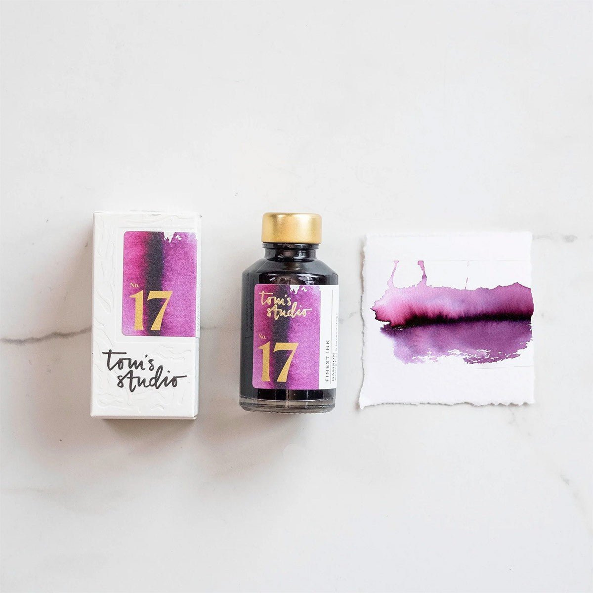 Tom's Studio Fountain Pen Inkt 50ml - 17 - Damson - 24Papershop