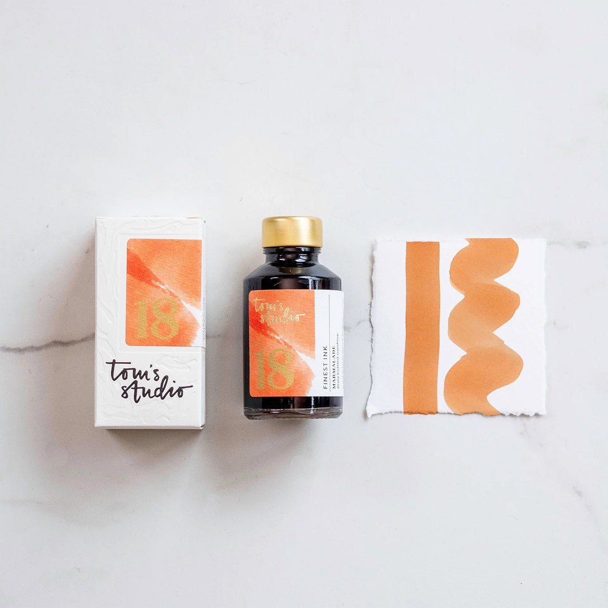 Tom's Studio Fountain Pen Inkt 50ml - 18 - Marmalade - 24Papershop