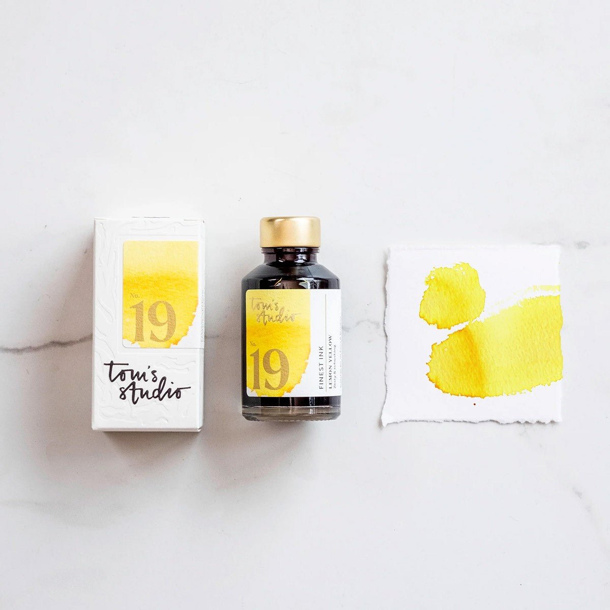 Tom's Studio Fountain Pen Inkt 50ml - 19 - Lemon Yellow - 24Papershop