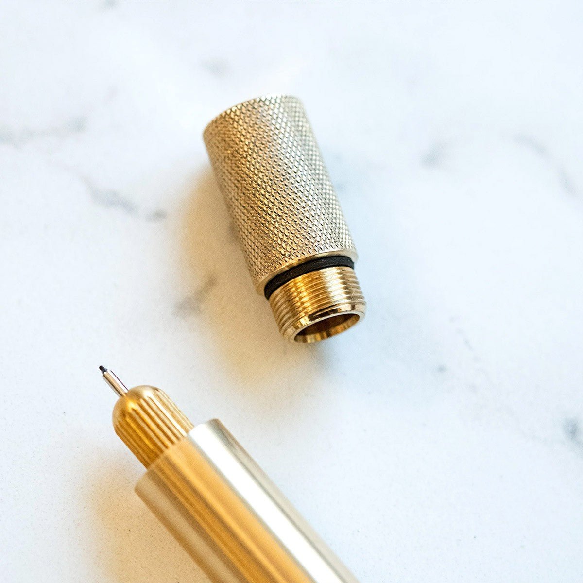 Tom's Studio Lumos Mini Refillable Multi - Tip Pen - Brass [Special Edition] - 24Papershop