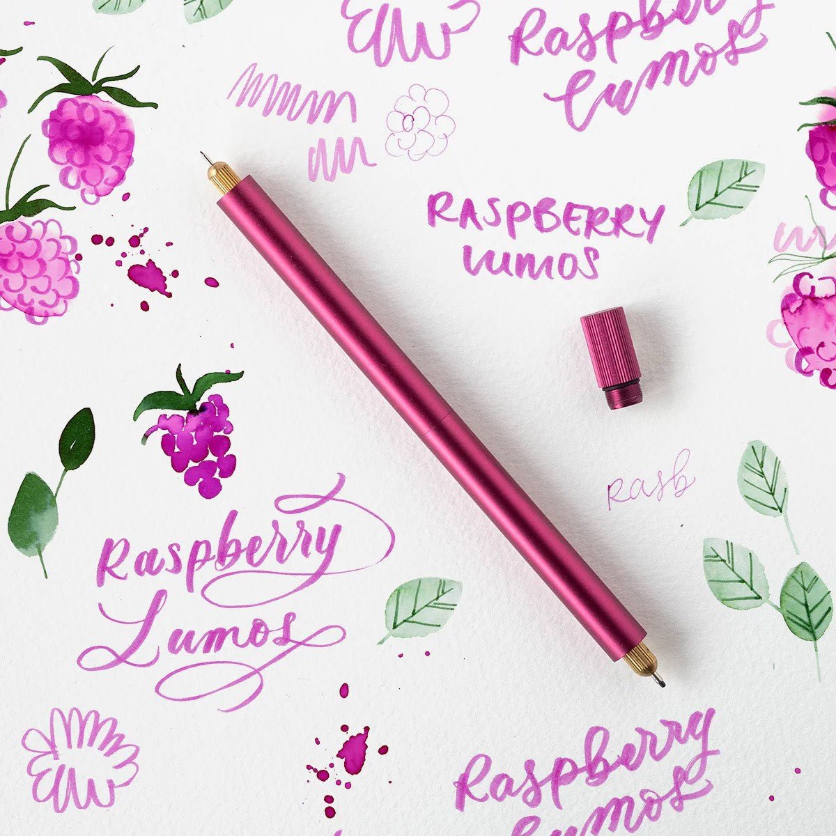 Tom's Studio Lumos Pro Refillable Multi - Tip Pen Double - Raspberry - 24Papershop