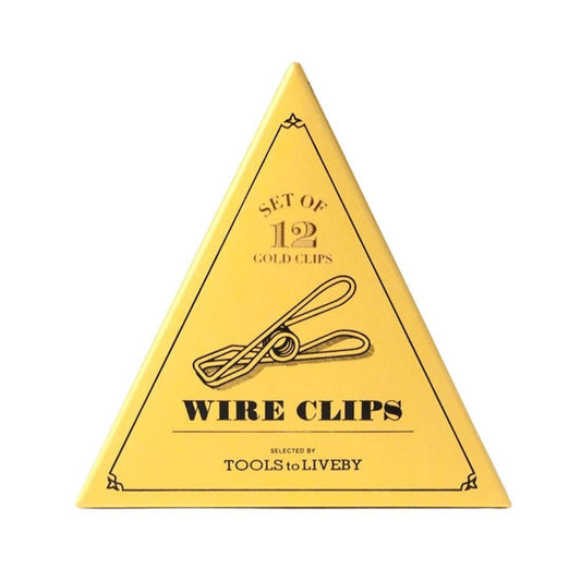 Tools to Liveby Wire Clips - Gold - 24Papershop