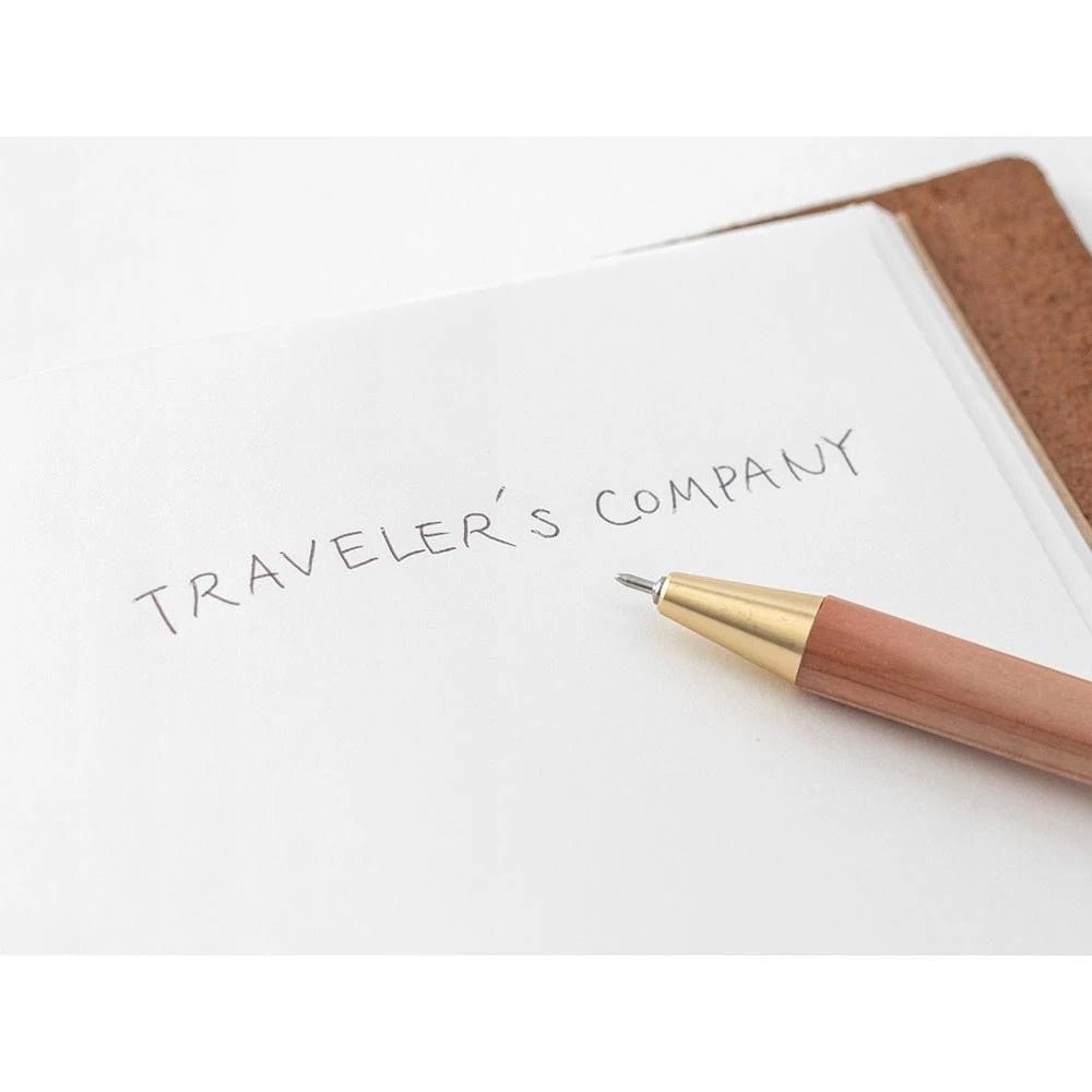 TRAVELER'S - Brass Ballpoint Pen Solid Brass - 24Papershop