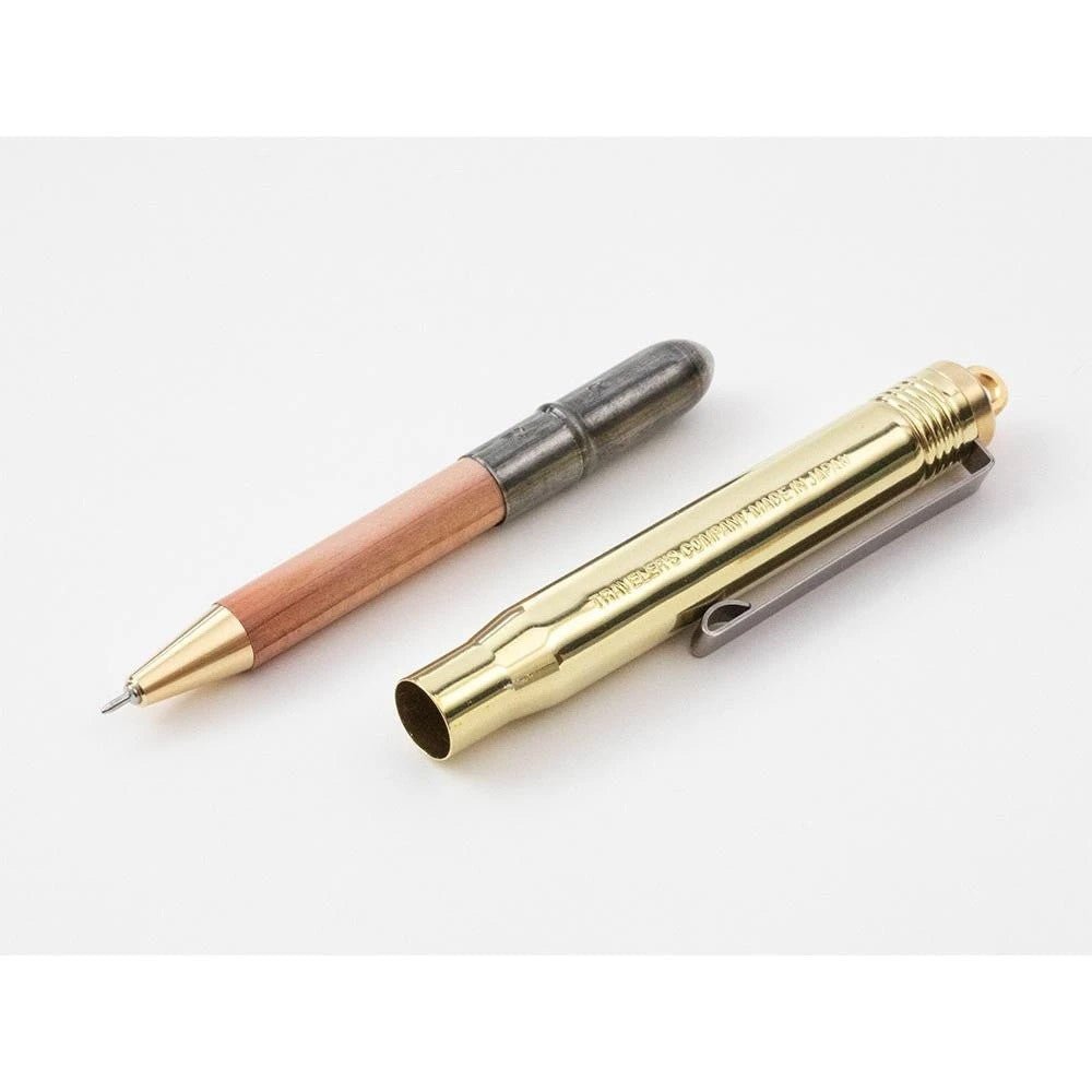 TRAVELER'S - Brass Ballpoint Pen Solid Brass - 24Papershop