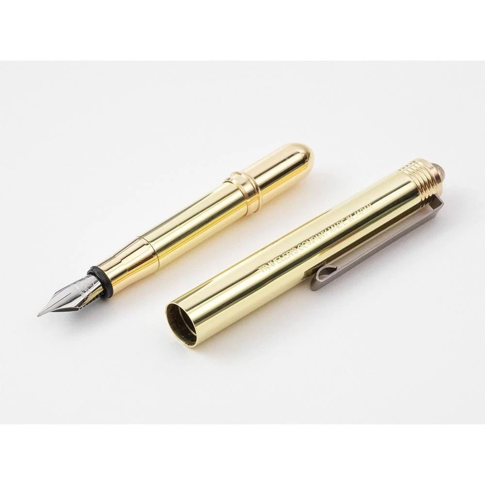 TRAVELER'S - Brass Fountain Pen Solid Brass - 24Papershop