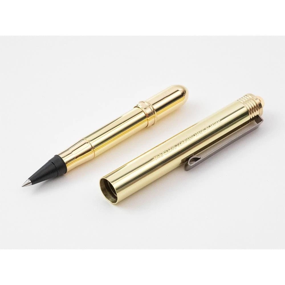 TRAVELER'S - Brass Rollerball Pen Solid Brass - 24Papershop