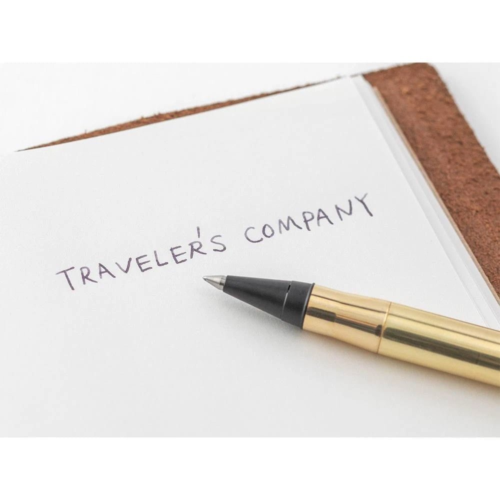 TRAVELER'S - Brass Rollerball Pen Solid Brass - 24Papershop