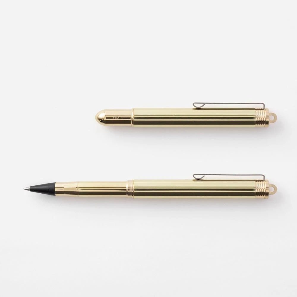 TRAVELER'S - Brass Rollerball Pen Solid Brass - 24Papershop