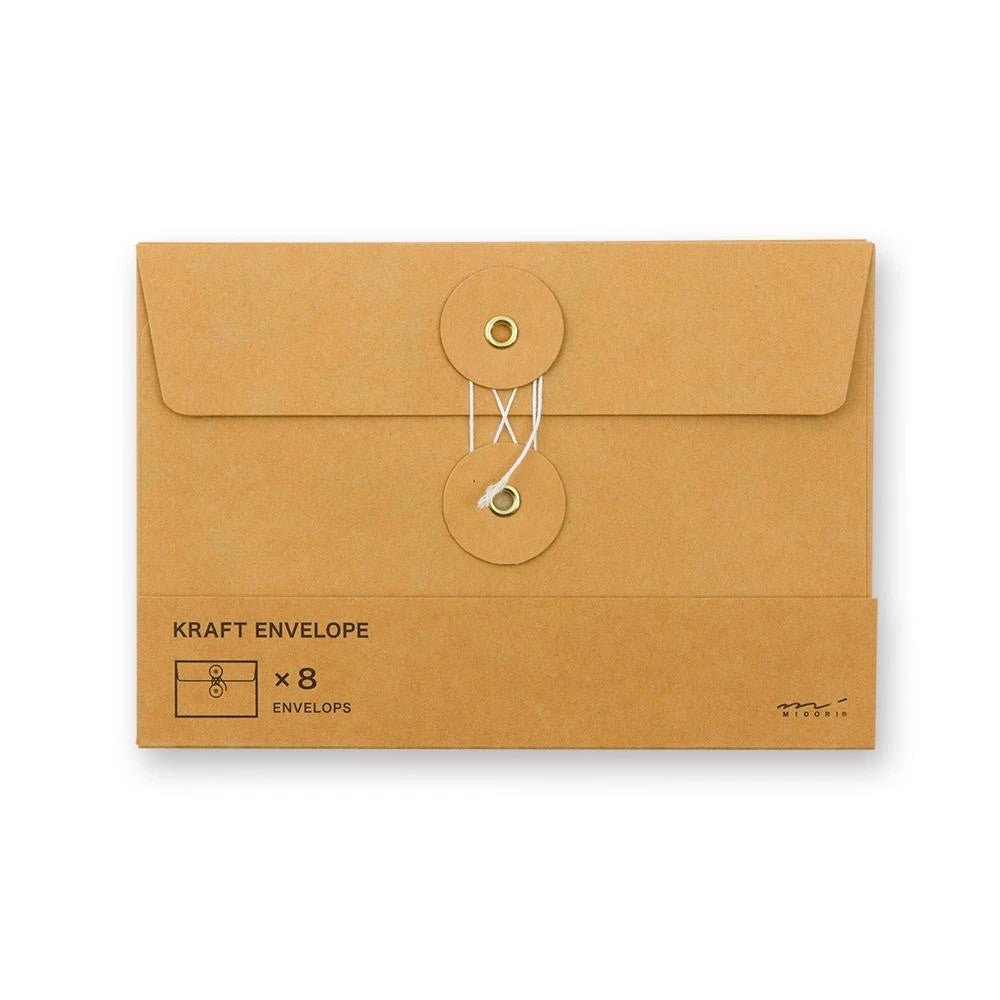 TRAVELER'S Kraft Envelop M - Orange - 24Papershop