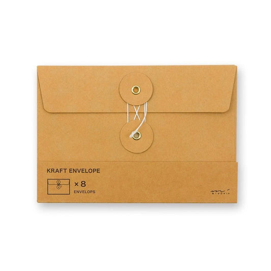 TRAVELER'S Kraft Envelop M - Orange - 24Papershop