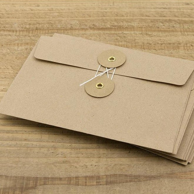 TRAVELER'S Kraft Envelop M - Silver Grey - 24Papershop