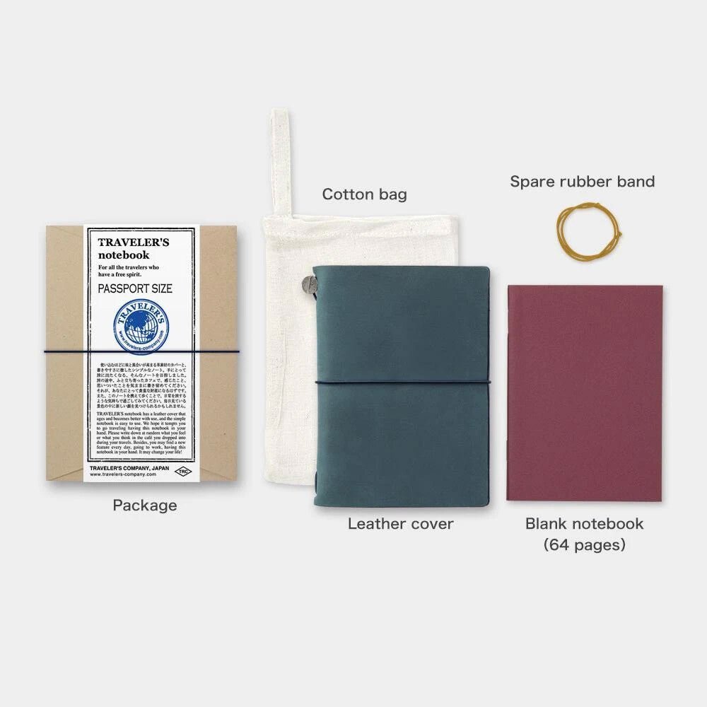 TRAVELER'S Notebook Passport Size - Blue - 24Papershop