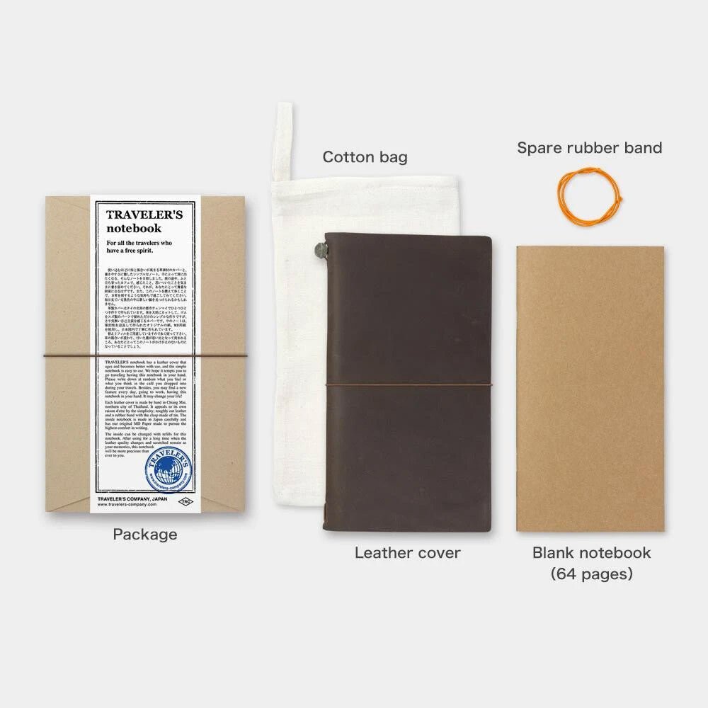 TRAVELER'S Notebook Passport Size - Brown - 24Papershop