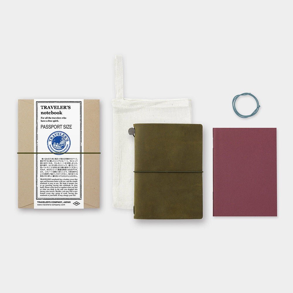 TRAVELER'S Notebook Passport Size - Olive - 24Papershop