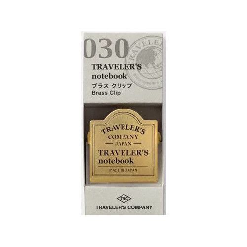 TRAVELER'S Refill 030 - Brass Clip Logo - 24Papershop