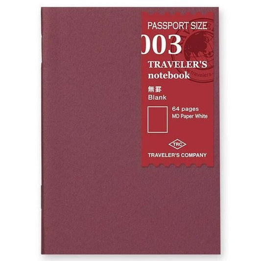 TRAVELER'S Refill Passport Size 003 - Blank - 24Papershop