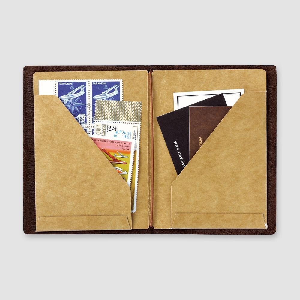 TRAVELER'S Refill Passport Size 010 - Kraft Folder - 24Papershop