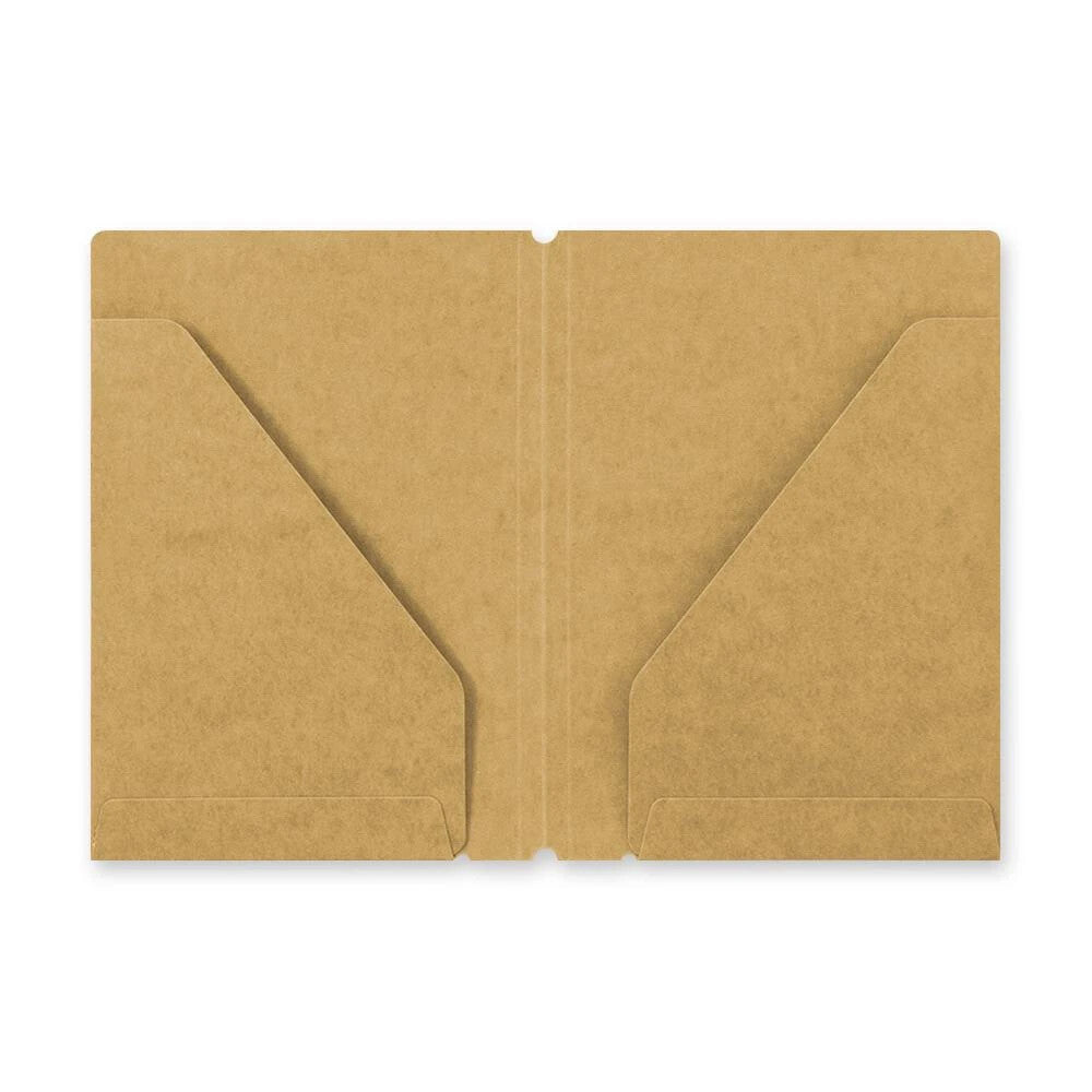 TRAVELER'S Refill Passport Size 010 - Kraft Folder - 24Papershop