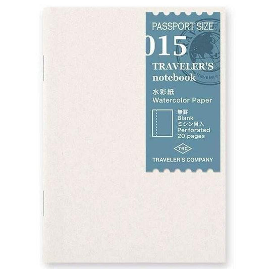 TRAVELER'S Refill Passport Size 015 - Watercolor Paper - 24Papershop