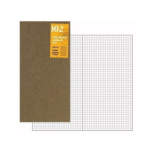 TRAVELER'S Refill Regular Size 002 - Grid - 24Papershop