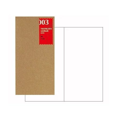 TRAVELER'S Refill Regular Size 003 - Blank - 24Papershop