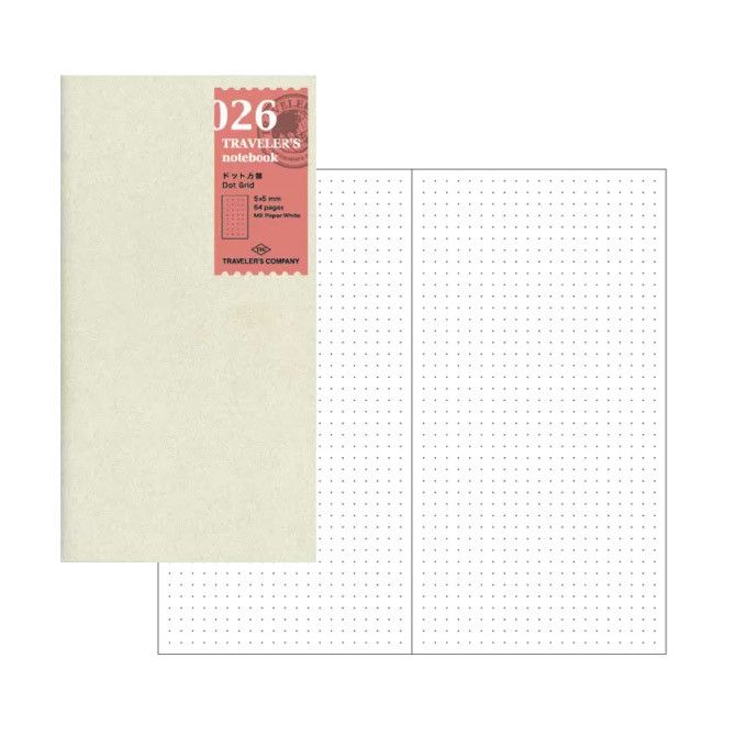 TRAVELER'S Refill Regular Size 026 - Dotted - 24Papershop