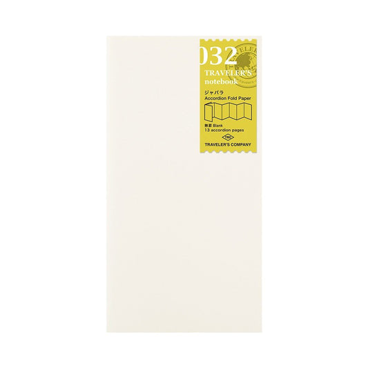 TRAVELER'S Refill Regular Size 032 - Accordion Fold Paper - 24Papershop