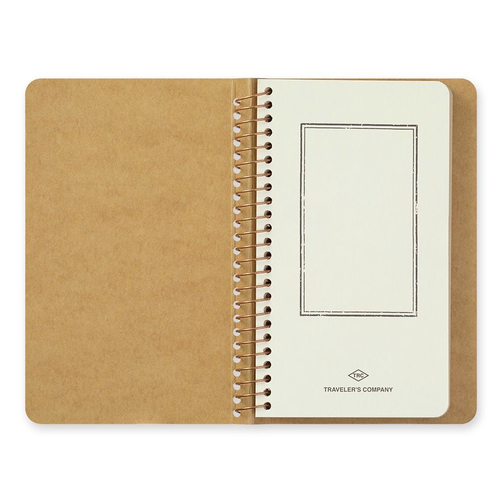 TRAVELER'S Spiral Ring Notebook A6 - Kraft Paper - 24Papershop