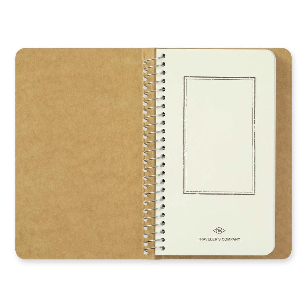 TRAVELER'S Spiral Ring Notebook A6 - White Paper - 24Papershop