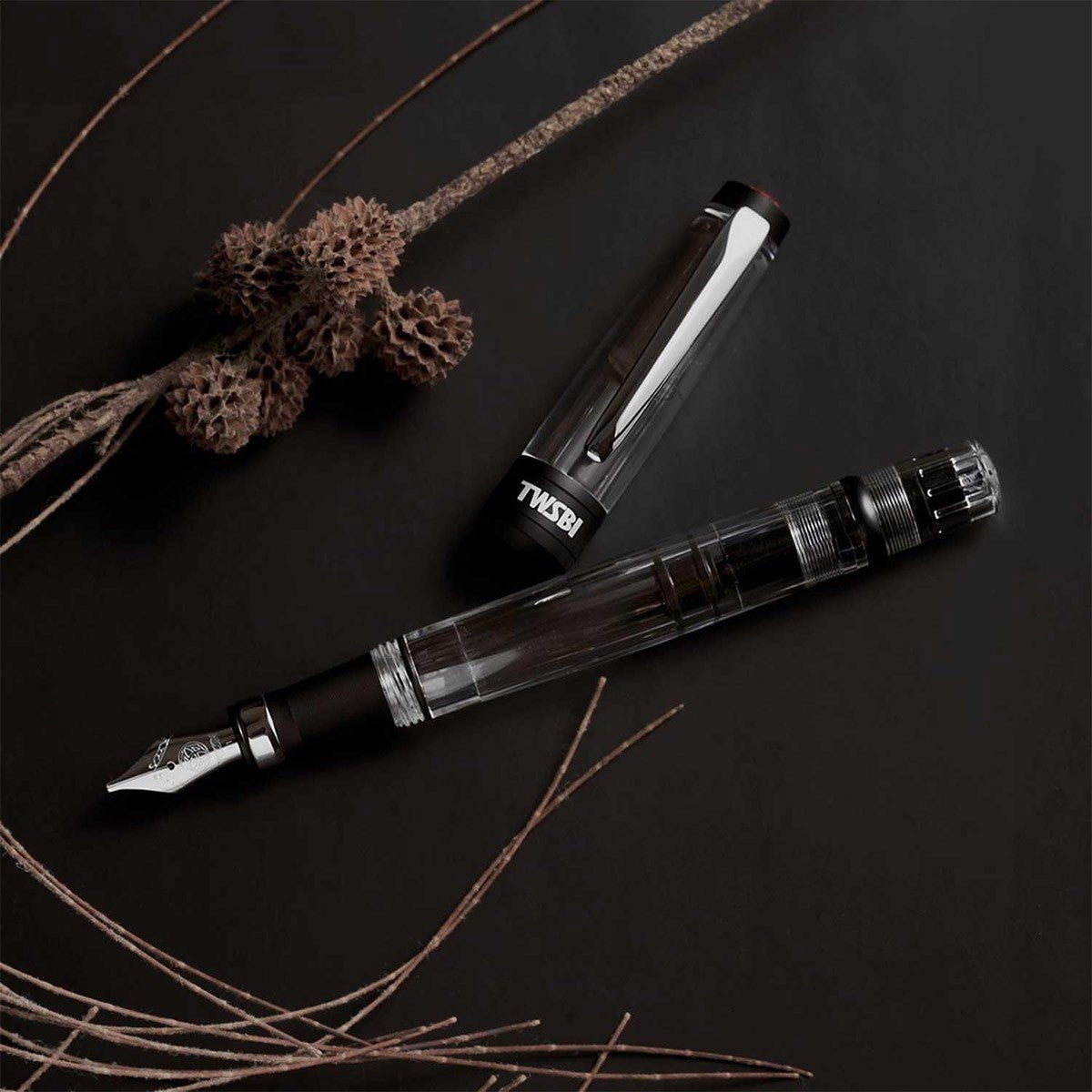 TWSBi Diamond 580 AL R Fountain Pen - Black - 24Papershop