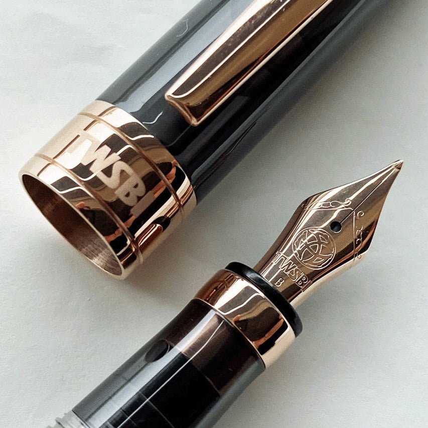 TWSBi Diamond 580 Fountain Pen - Smoke RoseGold II Bold - 24Papershop