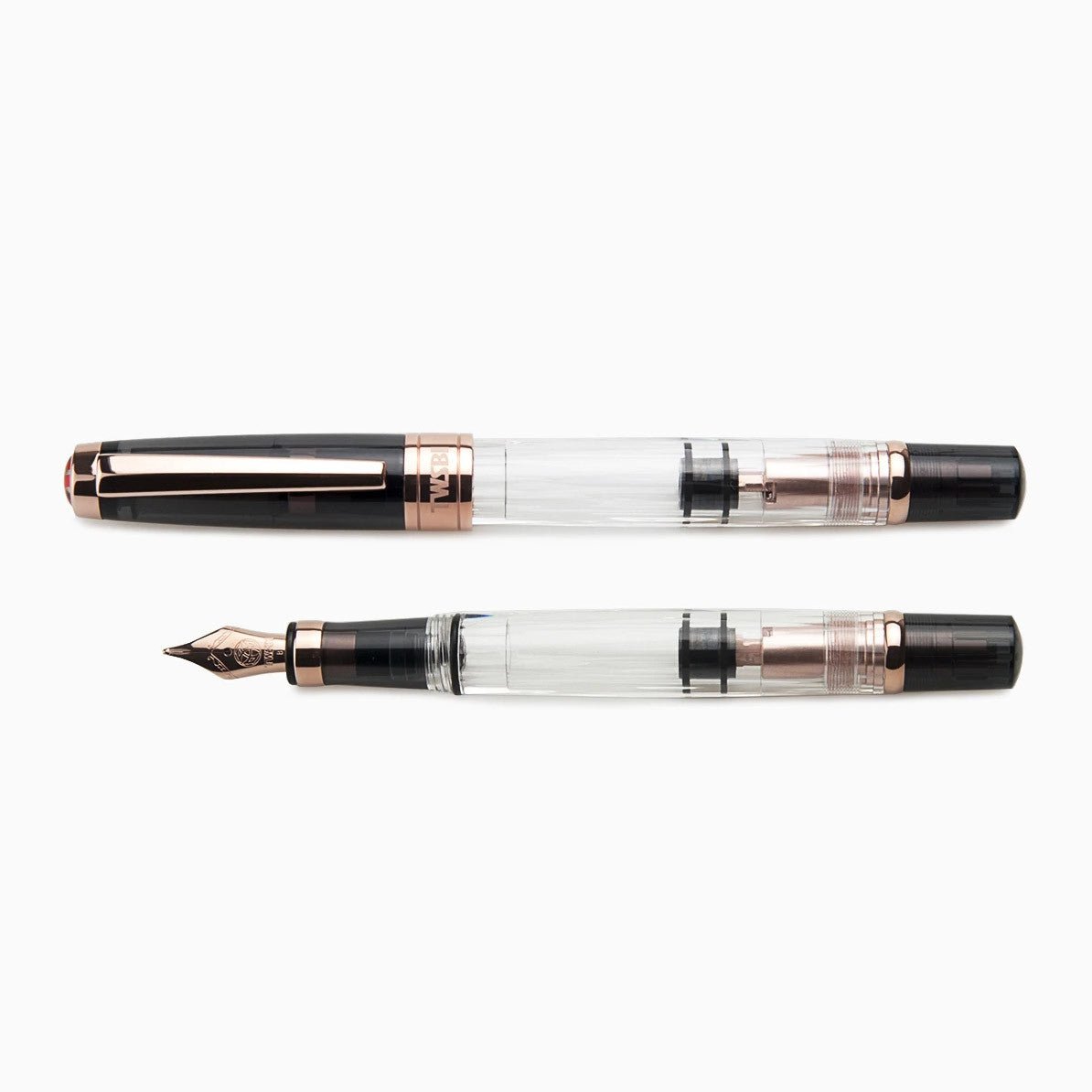 TWSBi Diamond 580 Fountain Pen - Smoke RoseGold II Bold - 24Papershop