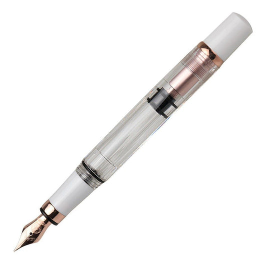 TWSBi Diamond 580 Fountain Pen White RoseGold II - Extra Fine - 24Papershop