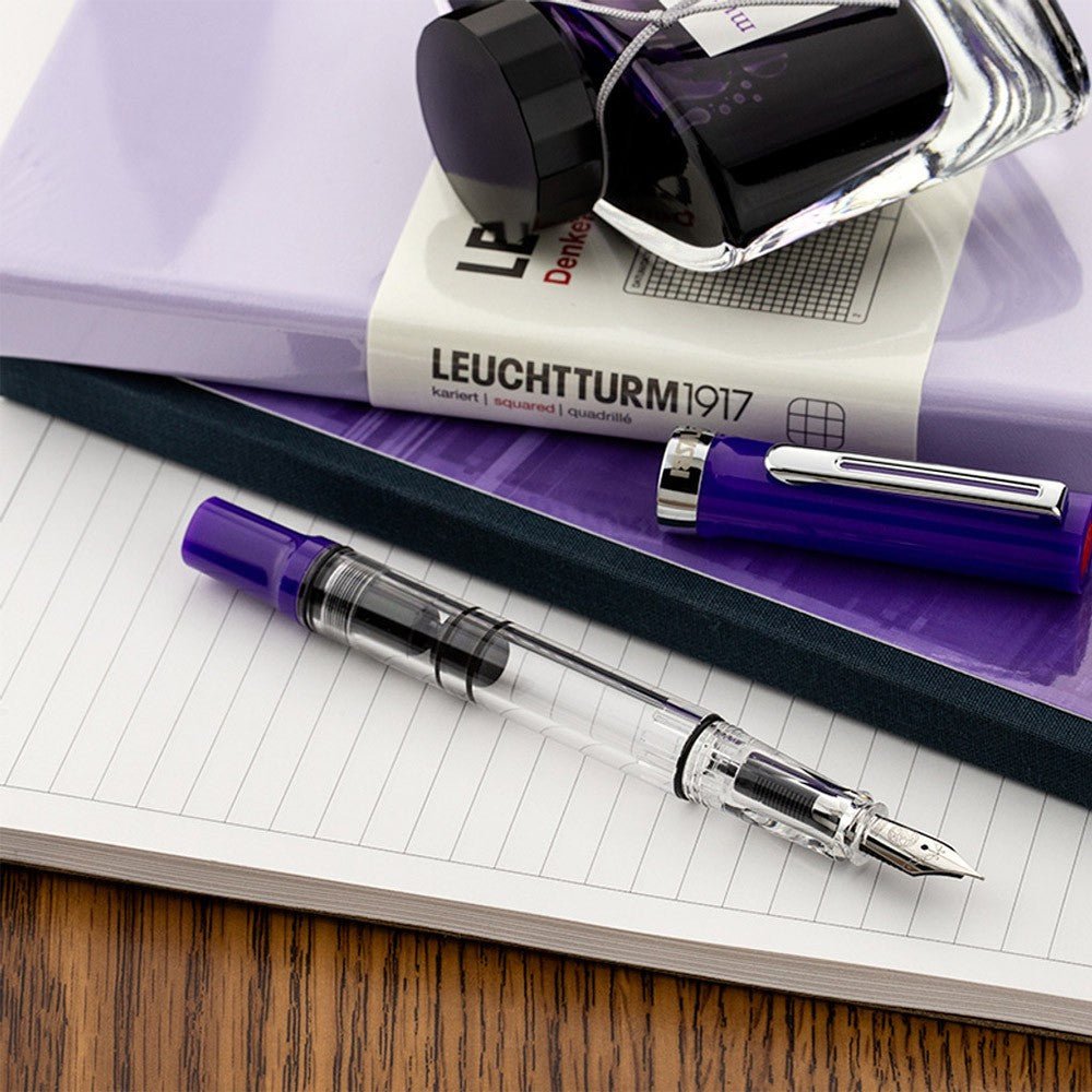 TWSBI Eco T Fountain Pen Eggplant - Bold - 24Papershop