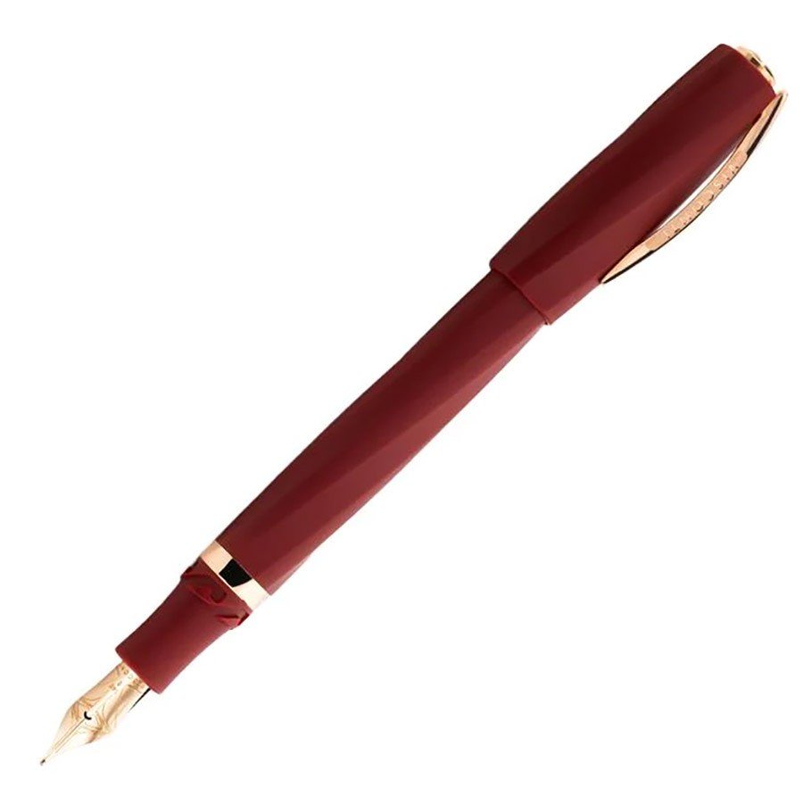 Visconti Fountain Pen Divina Matte - Bordeaux Medium - 24Papershop