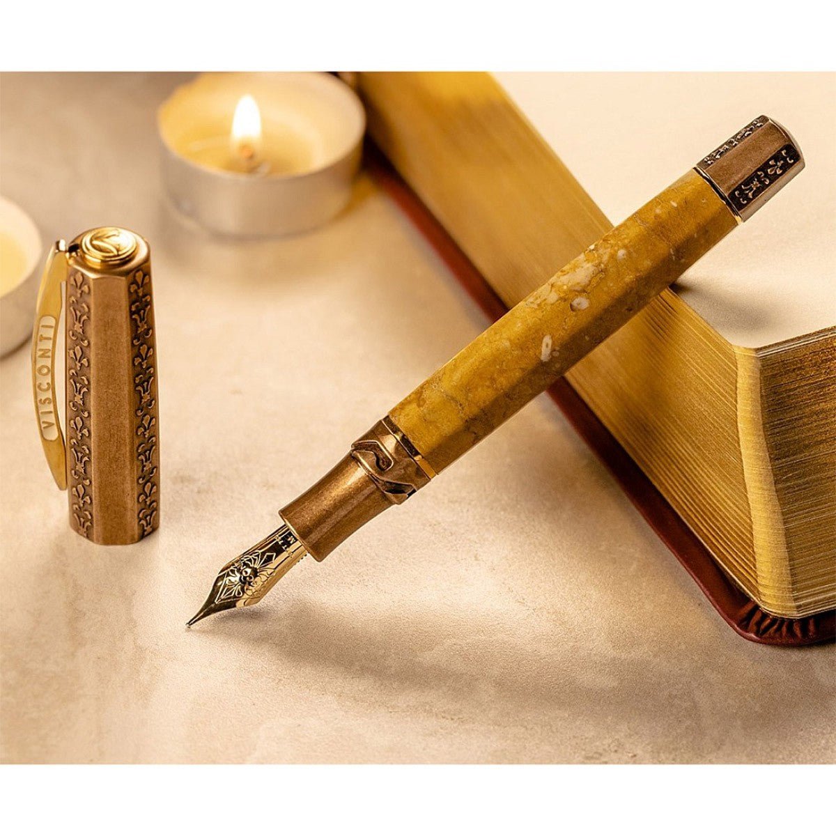 Visconti Fountain Pen Medici il Magnifico - Egyptian Marble (Limited Edition) Medium - 24Papershop