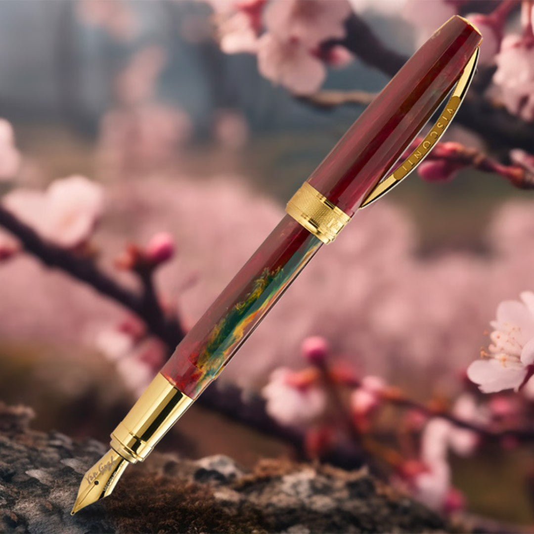 Visconti Fountain Pen Van Gogh GT Kit - Flowering Plum Orchard - 24Papershop