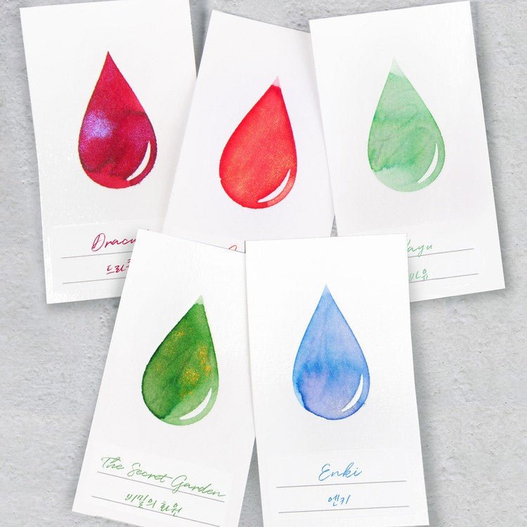 Wearingeul Ink Swatch Card - Ink Drop - 24Papershop