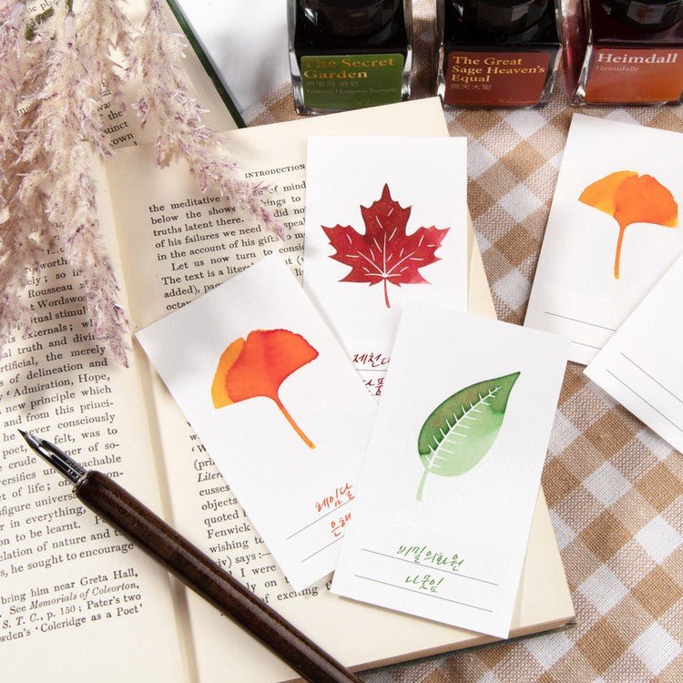 Wearingeul Ink Swatch Card - Leaf Ash - 24Papershop